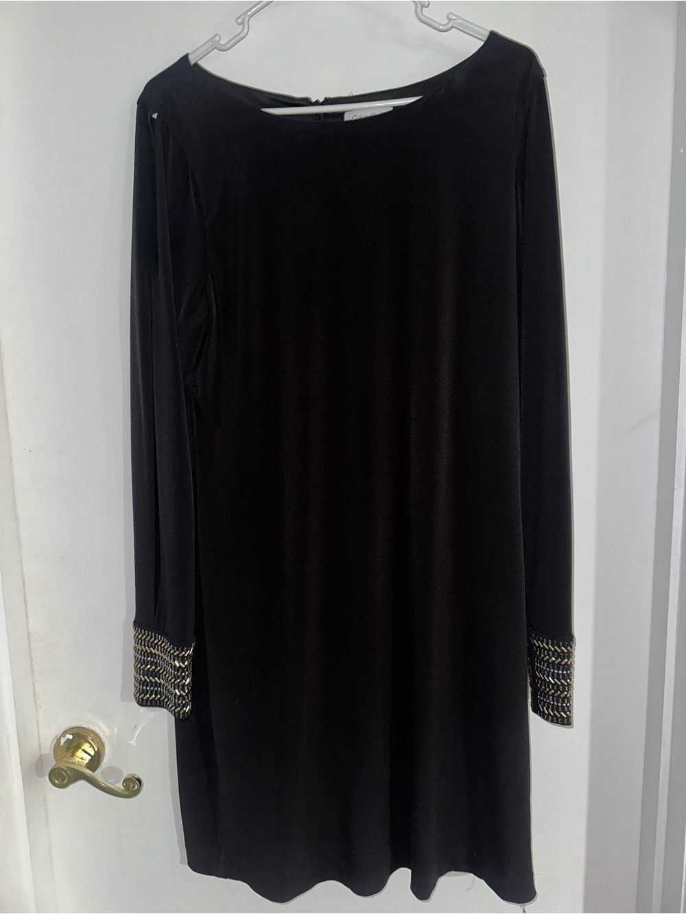 Calvin Klein Ling Sleeve Mini Dress